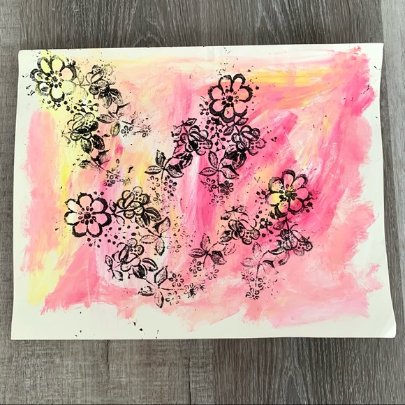 Abstract Painting Original Acrylic - Picture 1 of 7